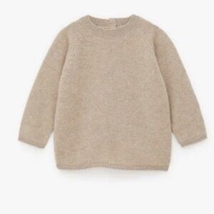 ZARA 100% Cashmere Gray Cozy Baby Sweater - Size: 9-12mo. - Like New!